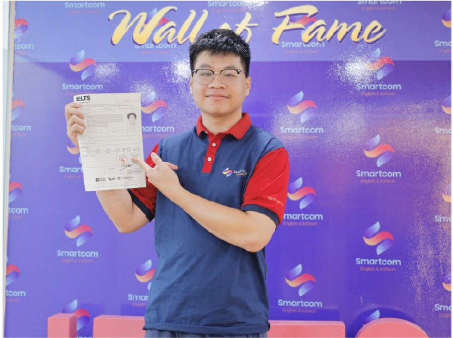 Học viên Nguyễn Hoàng Long đạt IELTS 8.5 sau 11 tháng luyện tập trên Smartcom A.I.