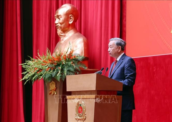 Tổng Bí thư Tô Lâm phát biểu. (Ảnh: Phạm Kiên/TTXVN) Tổng Bí thư Tô Lâm phát biểu. (Ảnh: Phạm Kiên/TTXVN)