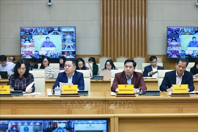 Các đại biểu tham dự phiên họp thứ năm của BCĐ Trung ương về chính sách nhà ở và thị trường bất động sản. Ảnh: Dương Giang/TTXVN