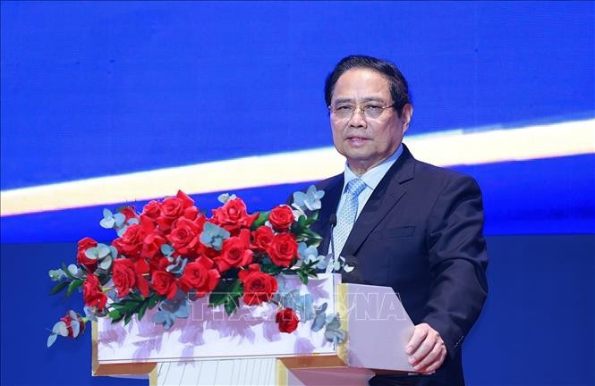 Thủ tướng Phạm Minh Chính, Trưởng Ban Chỉ đạo quốc gia về Trung tâm tài chính quốc tế tại Việt Nam phát biểu chỉ đạo. Ảnh: Dương Giang/TTXVN Thủ tướng Phạm Minh Chính, Trưởng Ban Chỉ đạo quốc gia về Trung tâm tài chính quốc tế tại Việt Nam phát biểu chỉ đạo. Ảnh: Dương Giang/TTXVN