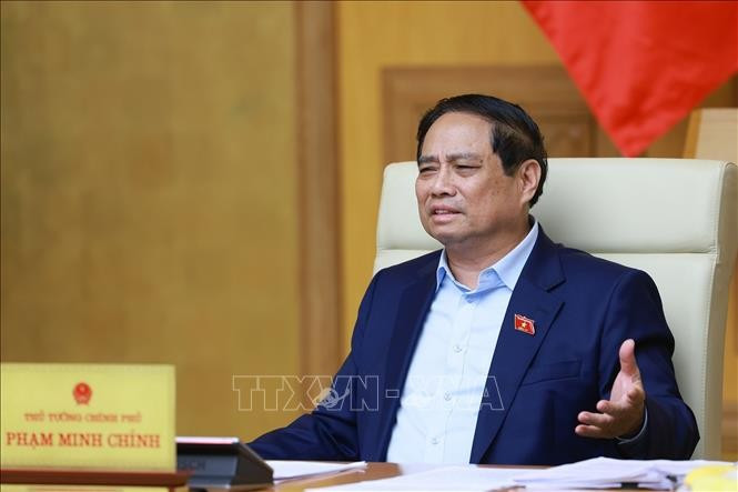 Thủ tướng Phạm Minh Chính chủ trì họp triển khai Triển lãm thành tựu của đất nước nhân dịp kỷ niệm 80 năm Quốc khánh. (Ảnh: Dương Giang/TTXVN) Thủ tướng Phạm Minh Chính chủ trì họp triển khai Triển lãm thành tựu của đất nước nhân dịp kỷ niệm 80 năm Quốc khánh. (Ảnh: Dương Giang/TTXVN)