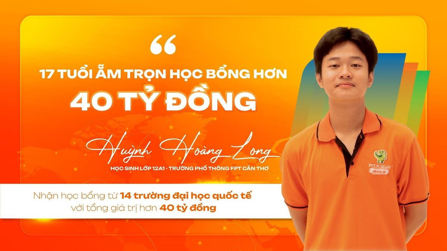 Huỳnh Hoàng Long - 'chàng trai vàng' chinh phục 14 học bổng danh giá toàn cầu