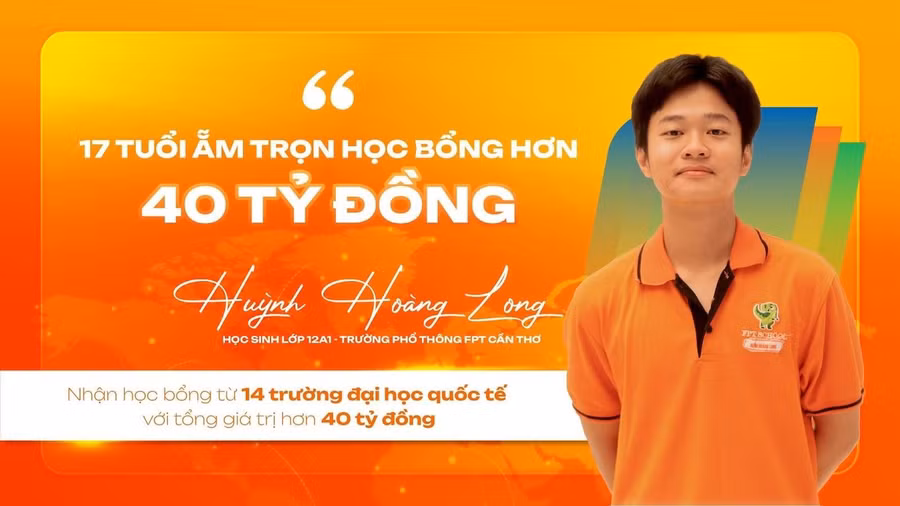 Huỳnh Hoàng Long - 'chàng trai vàng' chinh phục 14 học bổng danh giá toàn cầu