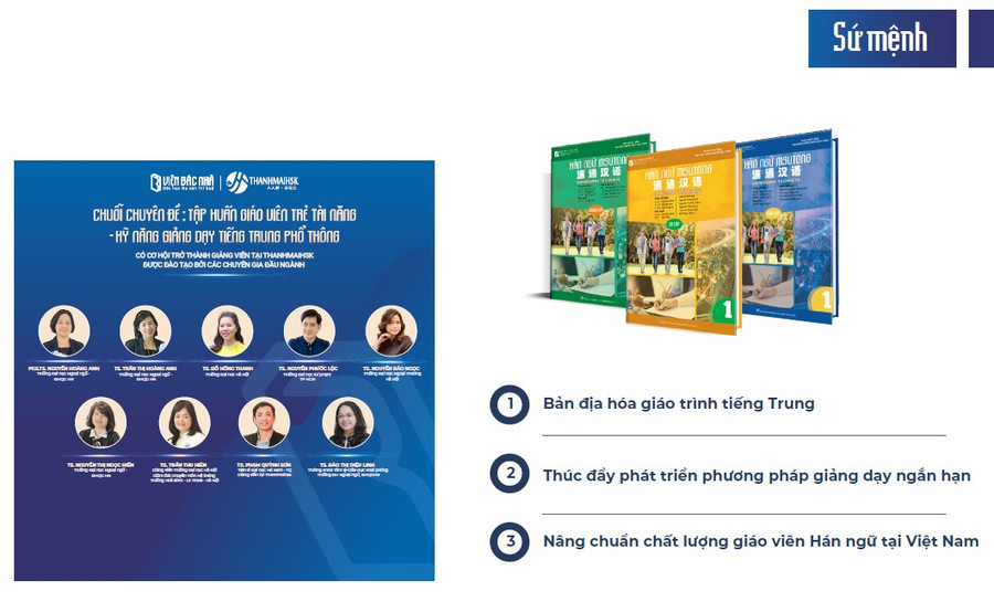 Sứ mệnh của Viện Bác Nhã trong việc nghiên cứu ứng dụng dạy và học Hán ngữ ngắn hạn tại Việt Nam (Nguồn: Viện Bác Nhã) 7.png