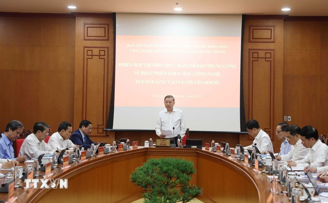 Tổng Bí thư Tô Lâm phát biểu. (Ảnh: Thống Nhất/TTXVN) Tổng Bí thư Tô Lâm phát biểu. (Ảnh: Thống Nhất/TTXVN)