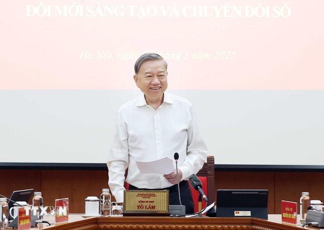 Tổng Bí thư Tô Lâm phát biểu. (Ảnh: Thống Nhất/TTXVN) Tổng Bí thư Tô Lâm phát biểu. (Ảnh: Thống Nhất/TTXVN)
