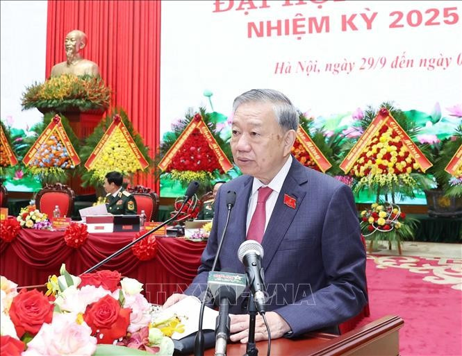 Tổng Bí thư Tô Lâm phát biểu. Ảnh: Thống Nhất/TTXVN Tổng Bí thư Tô Lâm phát biểu. Ảnh: Thống Nhất/TTXVN