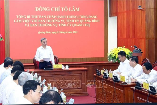 Tổng Bí thư Tô Lâm phát biểu. (Ảnh: Thống Nhất/TTXVN) Tổng Bí thư Tô Lâm phát biểu. (Ảnh: Thống Nhất/TTXVN)