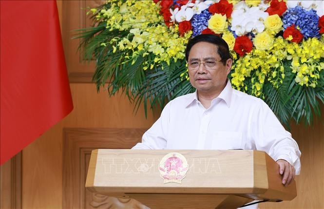 Thủ tướng Phạm Minh Chính chủ trì họp triển khai giải pháp khắc phục hậu quả bão số 10. Ảnh: Dương Giang/TTXVN Thủ tướng Phạm Minh Chính chủ trì họp triển khai giải pháp khắc phục hậu quả bão số 10. Ảnh: Dương Giang/TTXVN