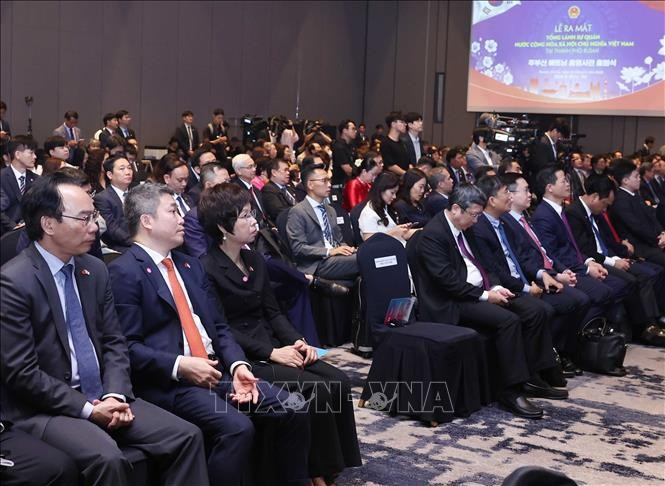 Các đại biểu tham dự buổi lễ. (Ảnh: Thống Nhất/TTXVN)