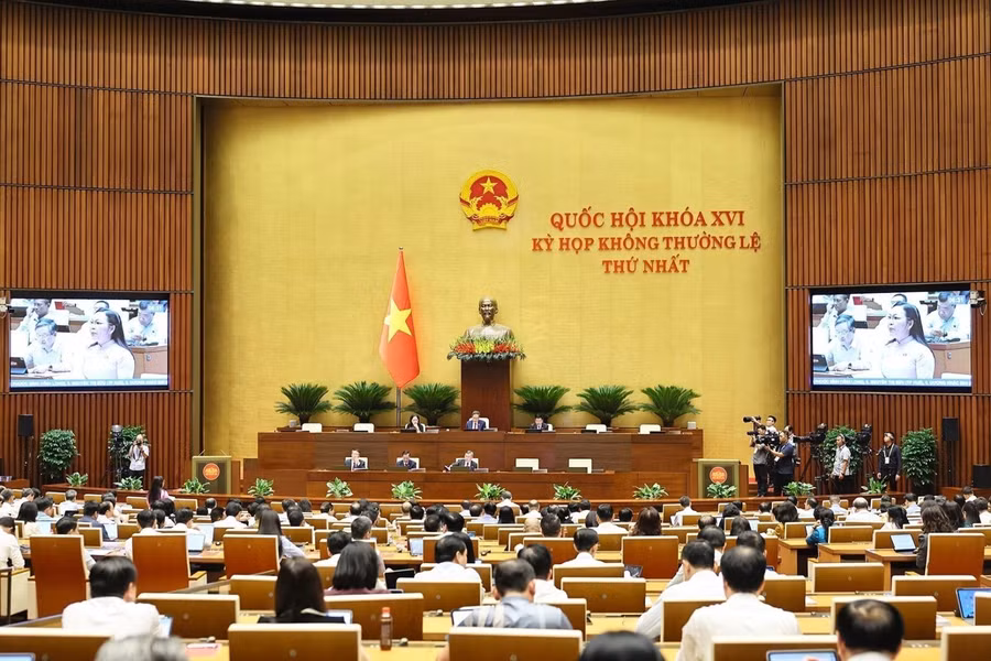 Quang cảnh phiên họp Quốc hội ngày 7/8/2026. Ảnh: Doãn Tấn/TTXVN