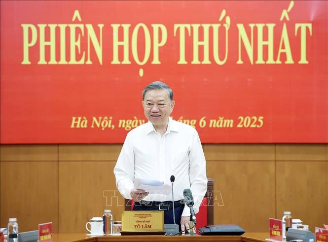 Tổng Bí thư Tô Lâm chủ trì phiên họp. (Ảnh: Thống Nhất/TTXVN) Tổng Bí thư Tô Lâm chủ trì phiên họp. (Ảnh: Thống Nhất/TTXVN)