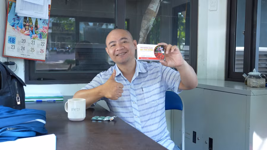 Anh Bình thoải mái chia sẻ về tình trạng tiền tiểu đường được cải thiện.