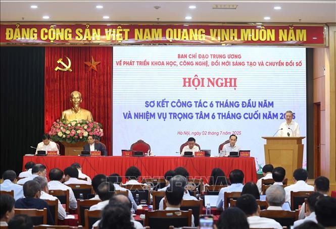 Tổng Bí thư Tô Lâm, Trưởng Ban Chỉ đạo Trung ương phát biểu khai mạc. (Ảnh: Thống Nhất/ TTXVN)