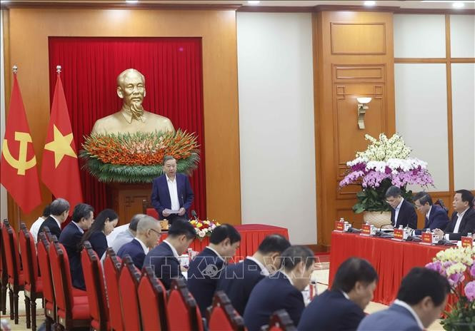 Tổng Bí thư Tô Lâm phát biểu. Ảnh: Thống Nhất/TTXVN