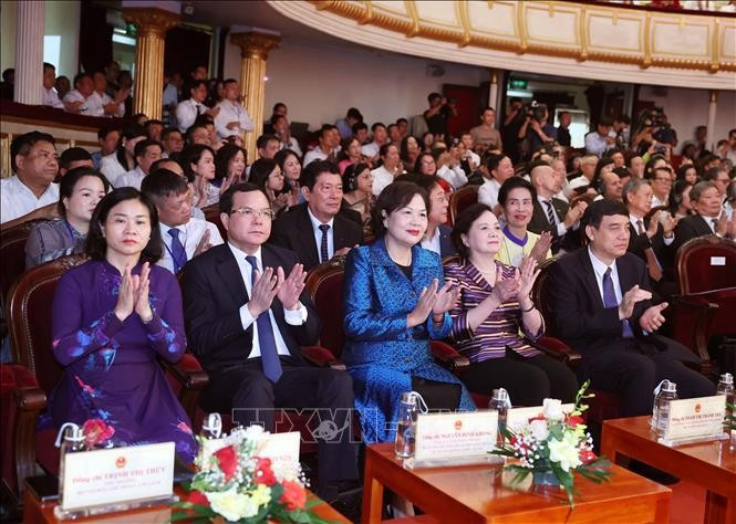 Các đại biểu dự Lễ kỷ niệm. Ảnh: Thống Nhất/TTXVN. Các đại biểu dự Lễ kỷ niệm. Ảnh: Thống Nhất/TTXVN.