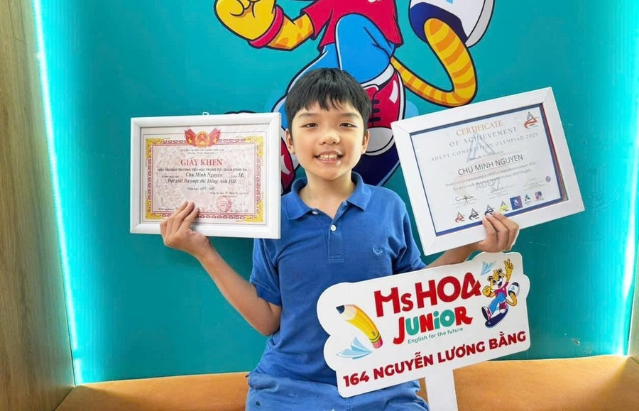 Học viên Chu Minh Nguyên đạt thành tích cao tại các cuộc thi tiếng Anh quy mô lớn IOE và ADEPT. 85.jpg