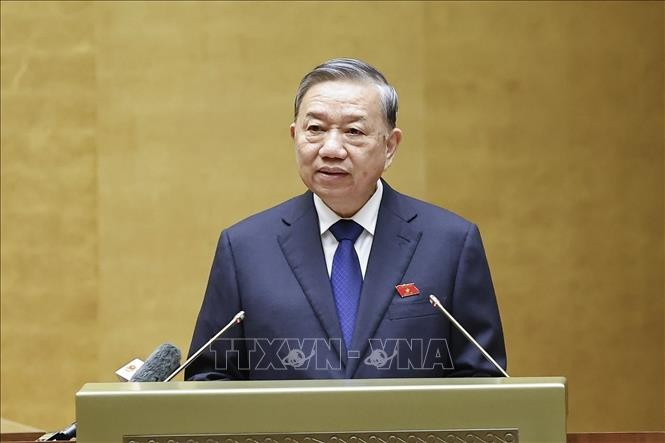 Tổng Bí thư Tô Lâm phát biểu. Ảnh: Doãn Tấn/TTXVN