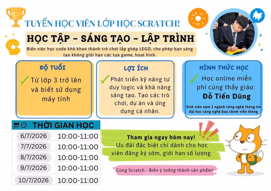 Học sinh Hà Nội vào vai kỹ sư robot trong trại hè miễn phí
