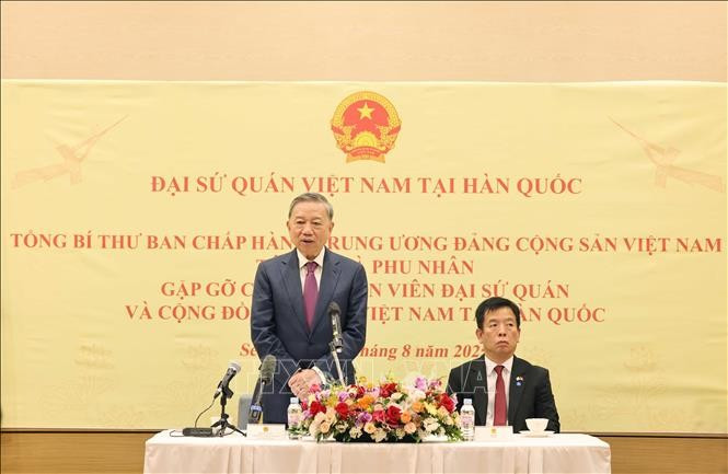 Tổng Bí thư Tô Lâm phát biểu. Ảnh: Thống Nhất/TTXVN