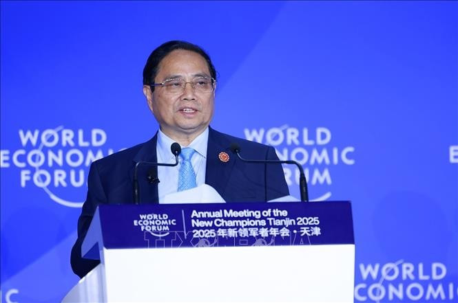 Thủ tướng Phạm Minh Chính phát biểu tại Phiên thảo luận “Thế kỷ của châu Á có đang gặp thách thức?”. Ảnh: Dương Giang/TTXVN Thủ tướng Phạm Minh Chính phát biểu tại Phiên thảo luận “Thế kỷ của châu Á có đang gặp thách thức?”. Ảnh: Dương Giang/TTXVN