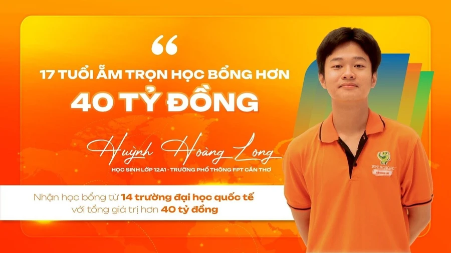 Huỳnh Hoàng Long - 'chàng trai vàng' chinh phục 14 học bổng danh giá toàn cầu