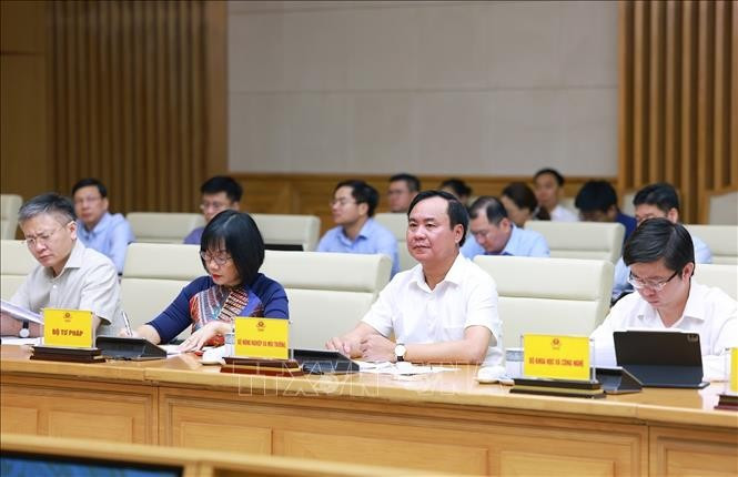 Đại diện các bộ, ngành tham dự cuộc họp. (Ảnh: Dương Giang/TTXVN) Đại diện các bộ, ngành tham dự cuộc họp. (Ảnh: Dương Giang/TTXVN)