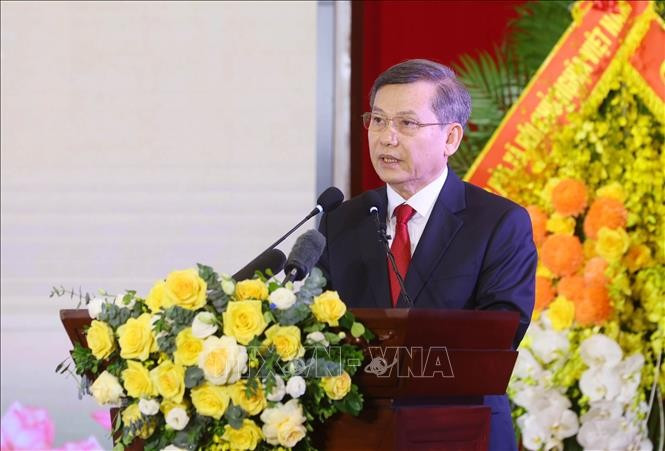 Ông Lê Minh Trí, Bí thư Trung ương Đảng, Bí thư Đảng ủy, Chánh án Tòa án nhân dân tối cao phát biểu. Ảnh: Phạm Kiên/TTXVN Ông Lê Minh Trí, Bí thư Trung ương Đảng, Bí thư Đảng ủy, Chánh án Tòa án nhân dân tối cao phát biểu. Ảnh: Phạm Kiên/TTXVN