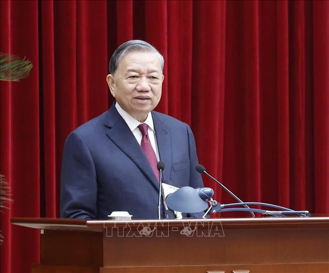 Tổng Bí thư Tô Lâm phát biểu. Ảnh: Thống Nhất/TTXVN