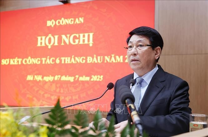 Chủ tịch nước Lương Cường phát biểu chỉ đạo. (Ảnh: Lâm Khánh/TTXVN) Chủ tịch nước Lương Cường phát biểu chỉ đạo. (Ảnh: Lâm Khánh/TTXVN)