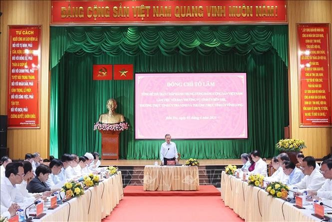 Tổng Bí thư Tô Lâm phát biểu chỉ đạo. (Ảnh: Thống Nhất/TTXVN) Tổng Bí thư Tô Lâm phát biểu chỉ đạo. (Ảnh: Thống Nhất/TTXVN)