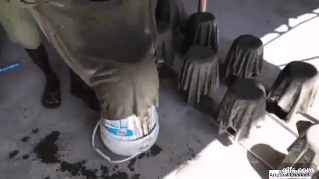 Nhúng chiếc khăn cũ vào hỗn hợp xi măng lỏng rồi phơi khô, thành quả thu được khiến ai cũng muốn bắt chước ảnh 3