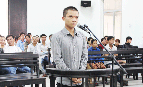 Bị cáo Sơn tại tòa