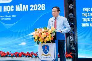 Phó Thủ tướng Chính phủ Lê Tiến Châu phát biểu chỉ đạo tại Hội nghị Giáo dục đại học năm 2026. Ảnh: M.Tùng.