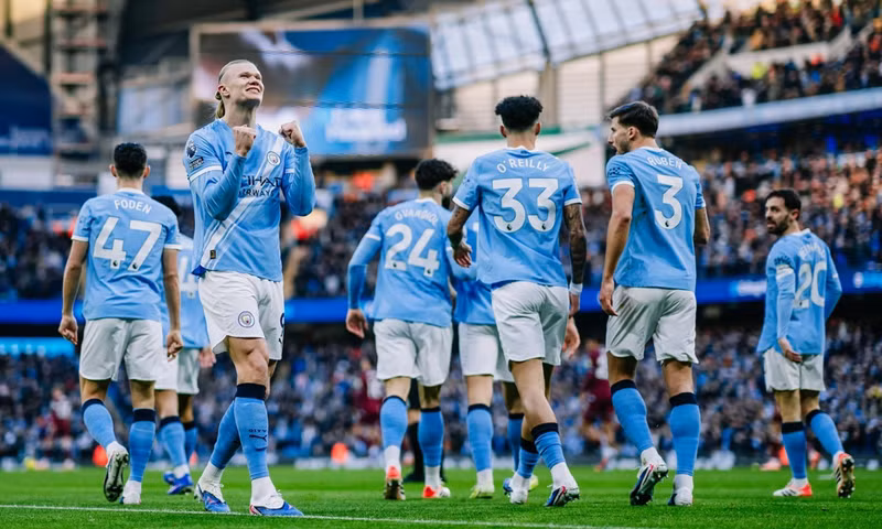 West Ham cũng trở thành đối thủ ưa thích nhất của Haaland với 11 bàn. Tiền đạo này đã ghi từ 10 bàn trở lên vào lưới 2 đội tại Ngoại hạng Anh (Wolves và West Ham). man-city-0.jpg
