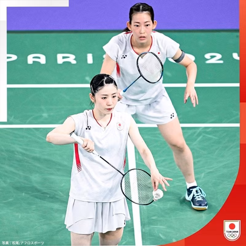 Chiharu Shida (giao cầu) cùng đồng đội Nami Matsuyama thi đấu ở Olympic Paris2024. NB03.jpg