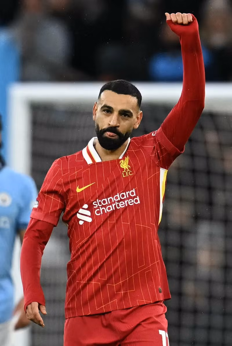 Salah đã ghi 25 bàn thắng tại Premier League trong mùa giải này. liverpool-03.jpg