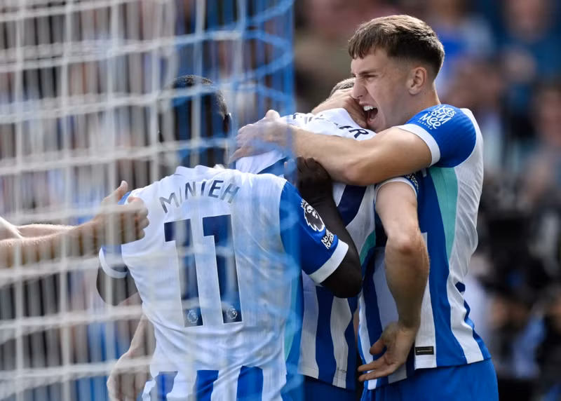 Siêu dự bị Brajan Gruda ghi bàn thắng muộn giúp Brighton thắng ngược Man City. man-city-1.jpg