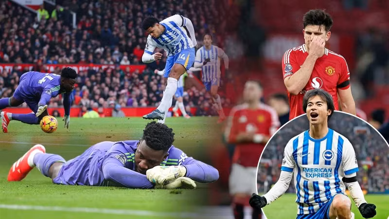 Thủ thành Andre Onana mắc lỗi nghiêm trọng dẫn tới 2 bàn thua, trong khi hàng phòng ngự Man Utd sai lầm hệ thống khi tiếp Brighton. man-utd-01.jpg