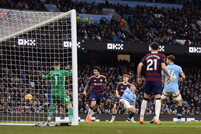 McAtee ăn mừng pha lập công ấn định chiến thắng 4-0 cho đội nhà ở phút 84. man-city-05.jpg