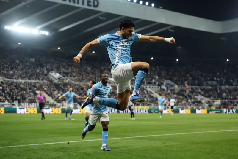 Thống kê cho thấy Marmoush đã có 7 bàn thắng chỉ sau 4 lần ra sân gặp Newcastle. man-city-7.jpg