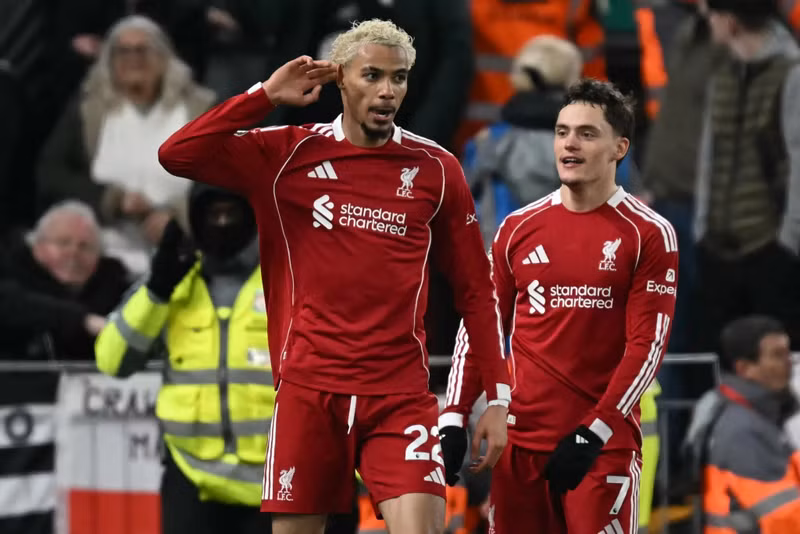 Các bàn thắng của Liverpool trước đó nhờ công Hugo Ekitike (cú đúp) và Florian Wirtz. 5-9119.jpg