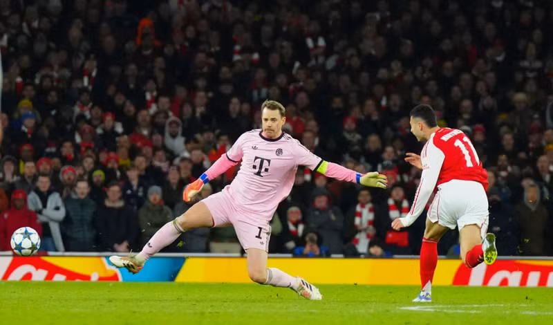 Cầu thủ vào sân từ băng dự bị khác là Gabriel Martinelli ấn định tỷ số 3-1 cho Pháo thủ London ở phút 77. arsenal-6.jpg