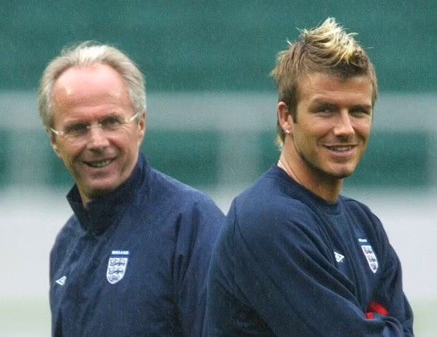 David Beckham sẽ dẫn đầu các huyền thoại bóng đá tới viếng người thầy cũ Sven-Goran Eriksson. 1.jpg