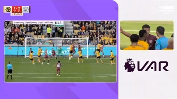 Man City ghi bàn gây tranh cãi ở phút cuối và được VAR xem lại. 5-5392.jpg