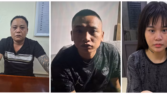 Các đối tượng Lê Văn Quỳnh, Nguyễn Thế Sâm và Vi Thị Hằng.