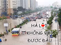 Hài hước ảnh chế mùa mưa bão: “Hà Nội không vội được đâu” - Ảnh 1