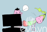 Chết cười khi vợ đòi xem bóng đá cùng chồng - 8