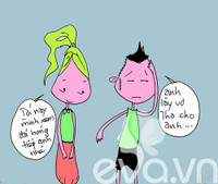 Chết cười khi vợ đòi xem bóng đá cùng chồng - 10