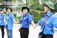 Đáng yêu nữ sinh tình nguyện Ngoại thương ảnh 10